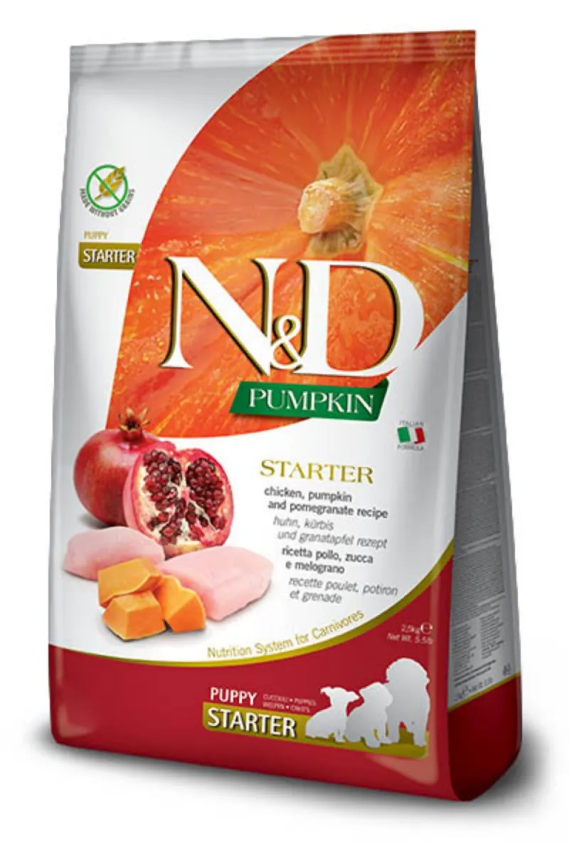 N&D Pumpkin Puppy Starter Chicken&Pom. 2,5kg