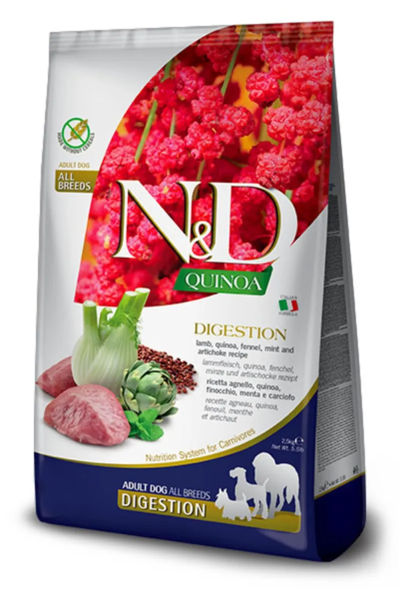 N&D Quinoa Digestion Lamb&Fennel Medium&Maxi 7kg