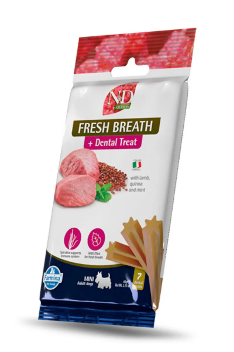 ND QUINOA FRESH BREATHE POSLASTICA ZA PSE, MINI 60 G