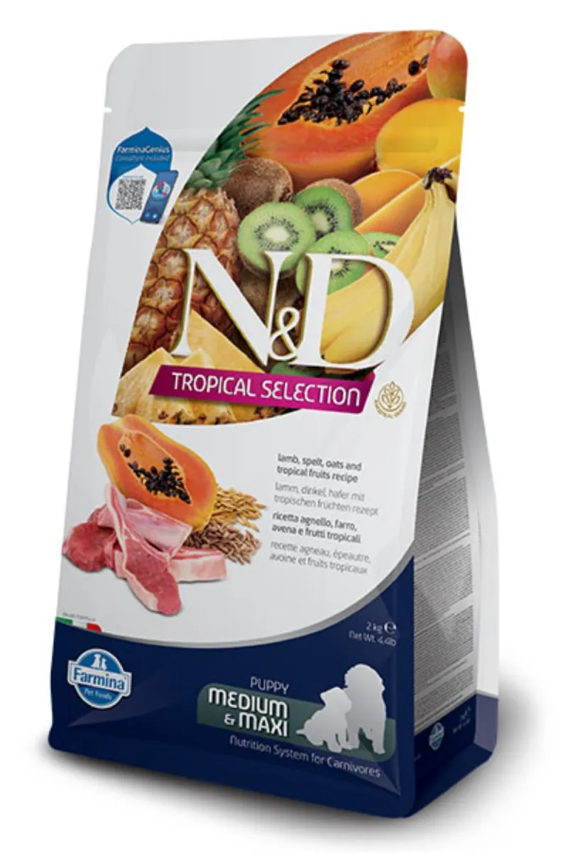 N&D Tropical Lamb Puppy Medium&Maxi 2kg