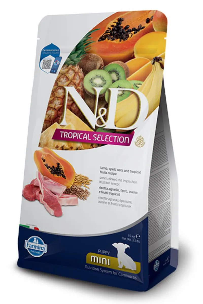 N&D Tropical Lamb Puppy Mini 1,5kg