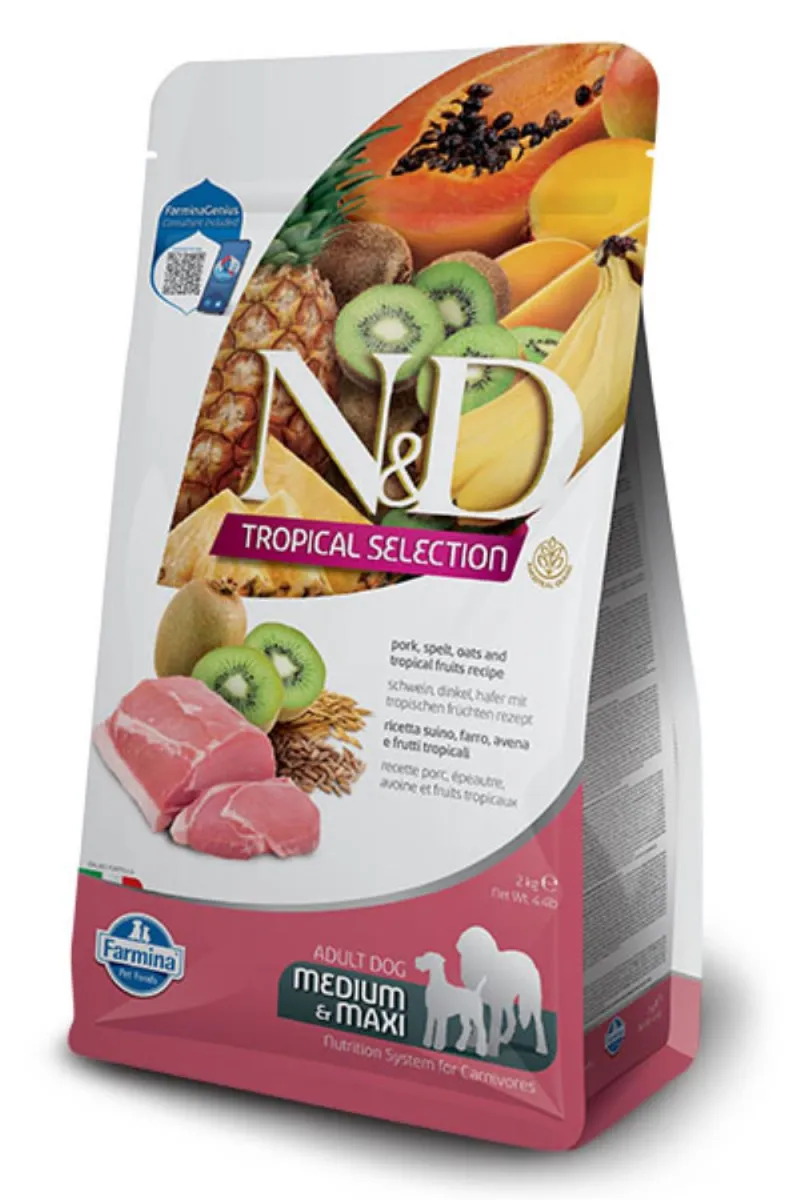 N&D Tropical Pork Medium&Maxi 10kg