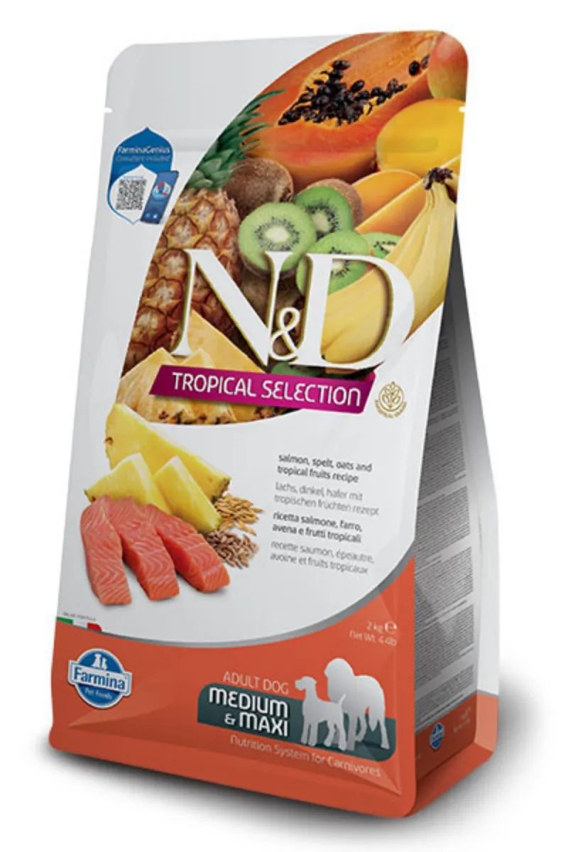 N&D Tropical Salmon Medium&Maxi 2kg