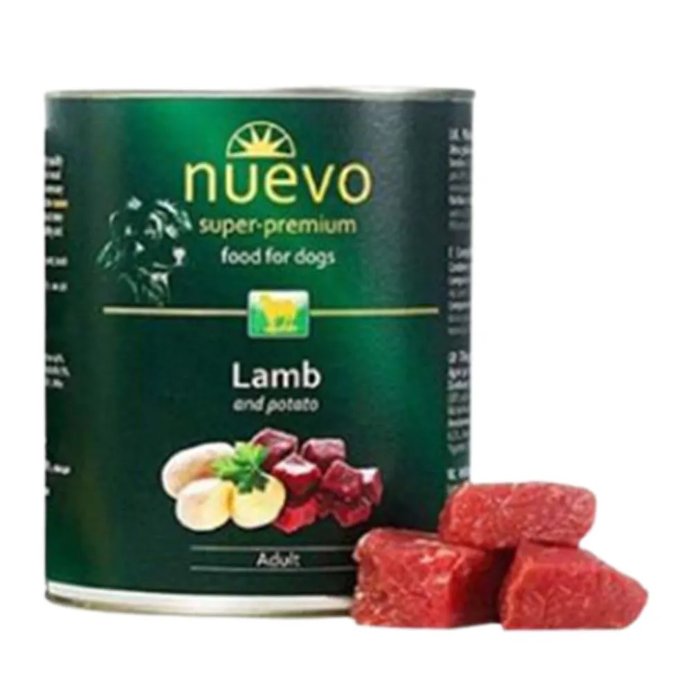 NUEVO JAGNJETINA I KROMPIR GRAIN FREE ZA PSE 800G