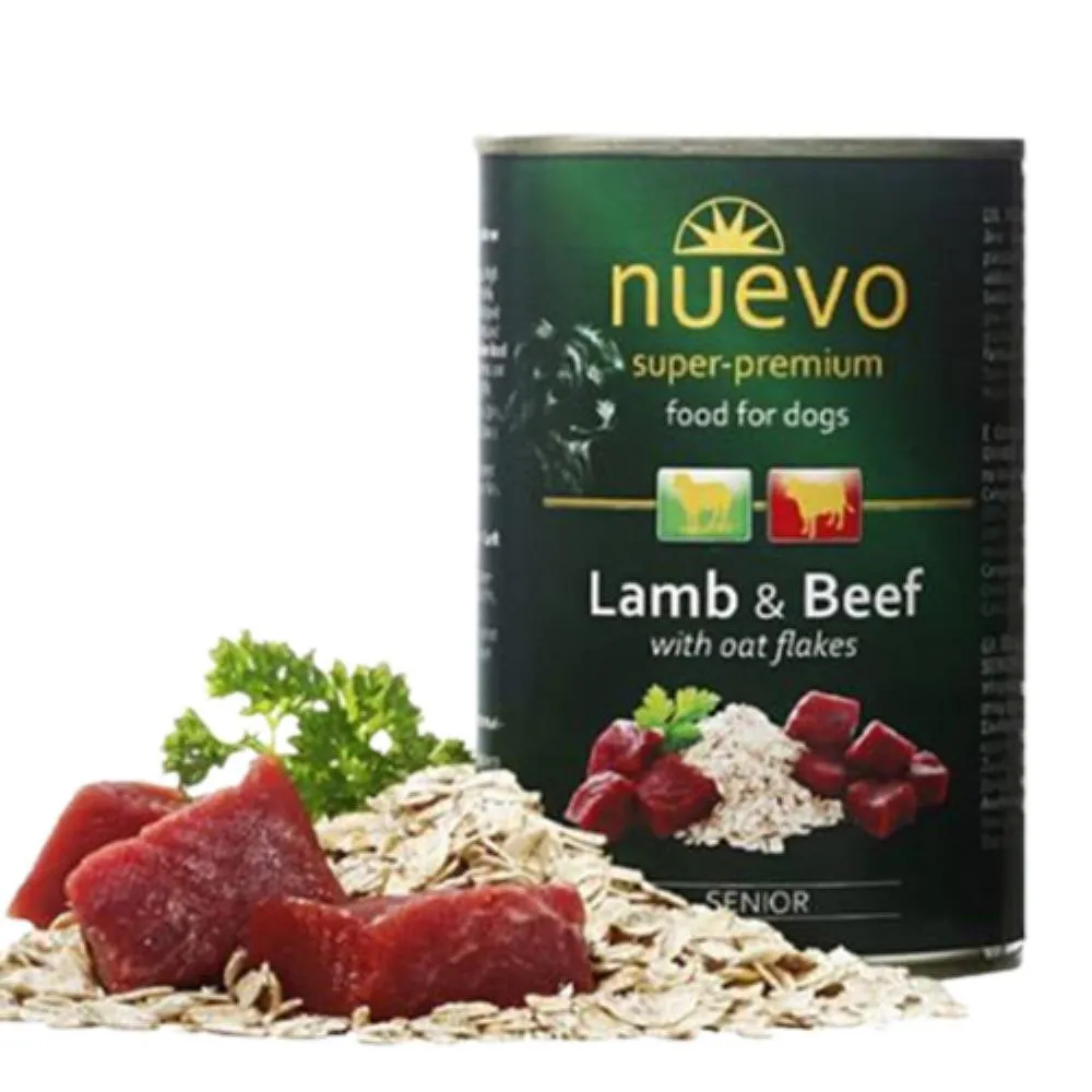 NUEVO SENIOR JAGNJETINA, GOVEDINA, OVSENE PAHULJICE ZA PSE 400G