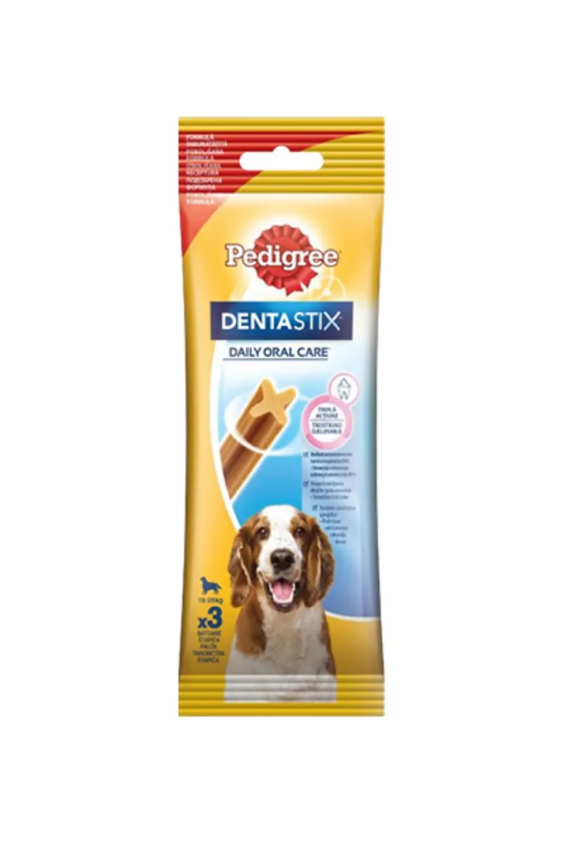 PEDIGREE DENTA STIX SRED. RASE 3KOM, 77G