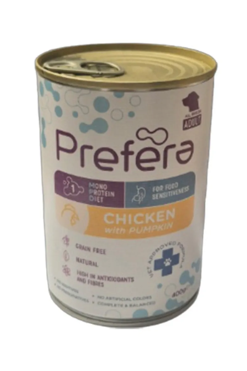 PREFERA MONOPROTEIN PASTETA ZA PSE PILETINA I BUNDEVA 400 G