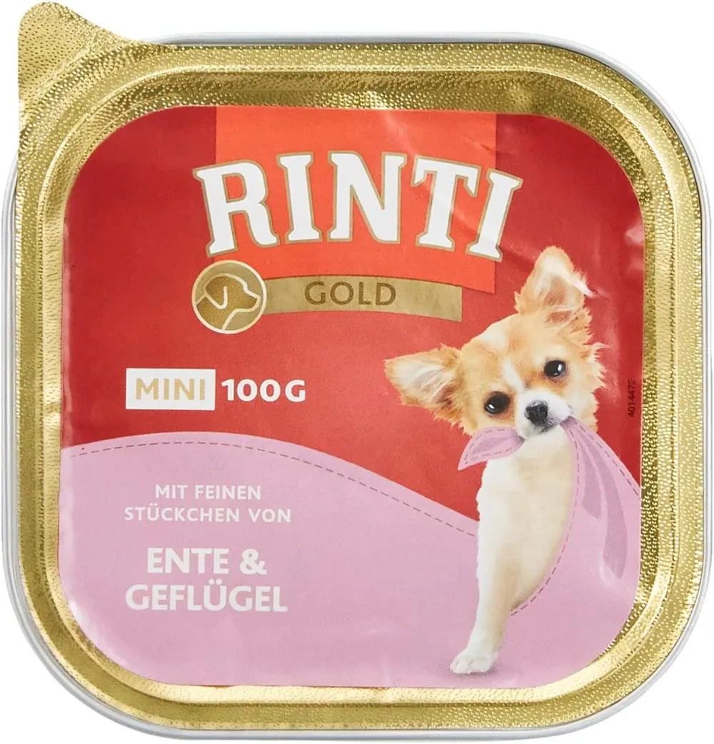 RINTI GOLD MINI PACETINA I ZIVINA, PASTETA ZA PSE 100G