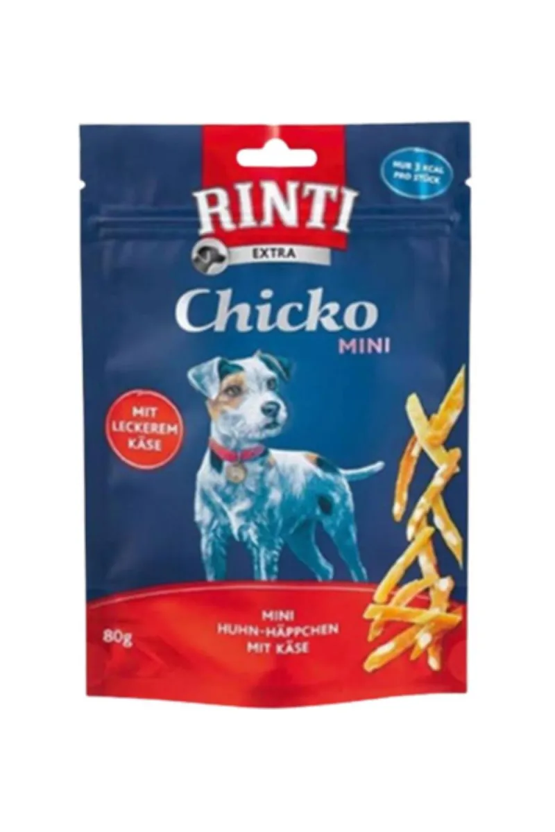 RINTI MINI CHICKO PILETINA I SIR, POSLASTICA ZA PSE 80G
