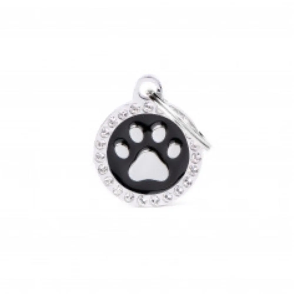 SMALL BLACK CIRCLE PAW GLAM