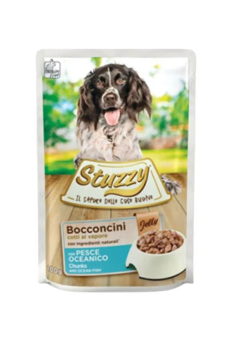 STUZZY DOG OCEAN FISH IN JELLY 100G