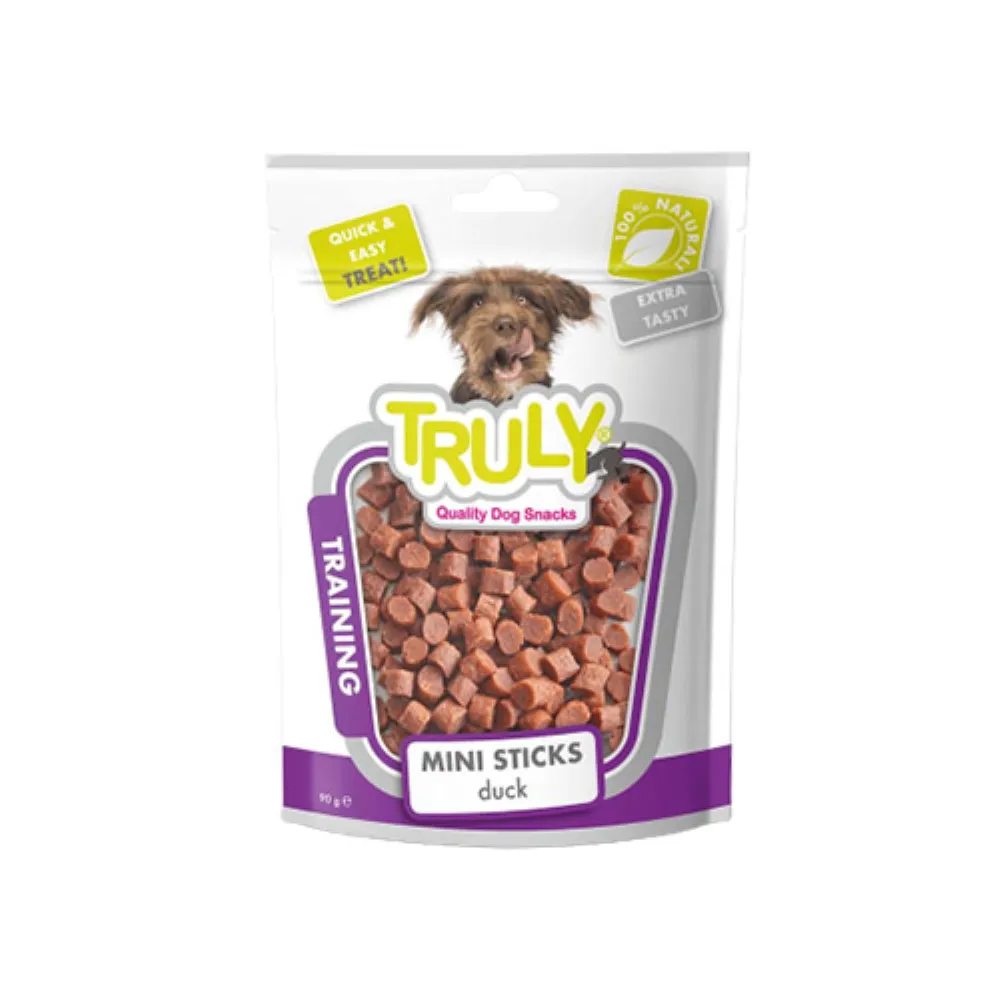 Truly poslastica za pse   pacetina stapici 90g