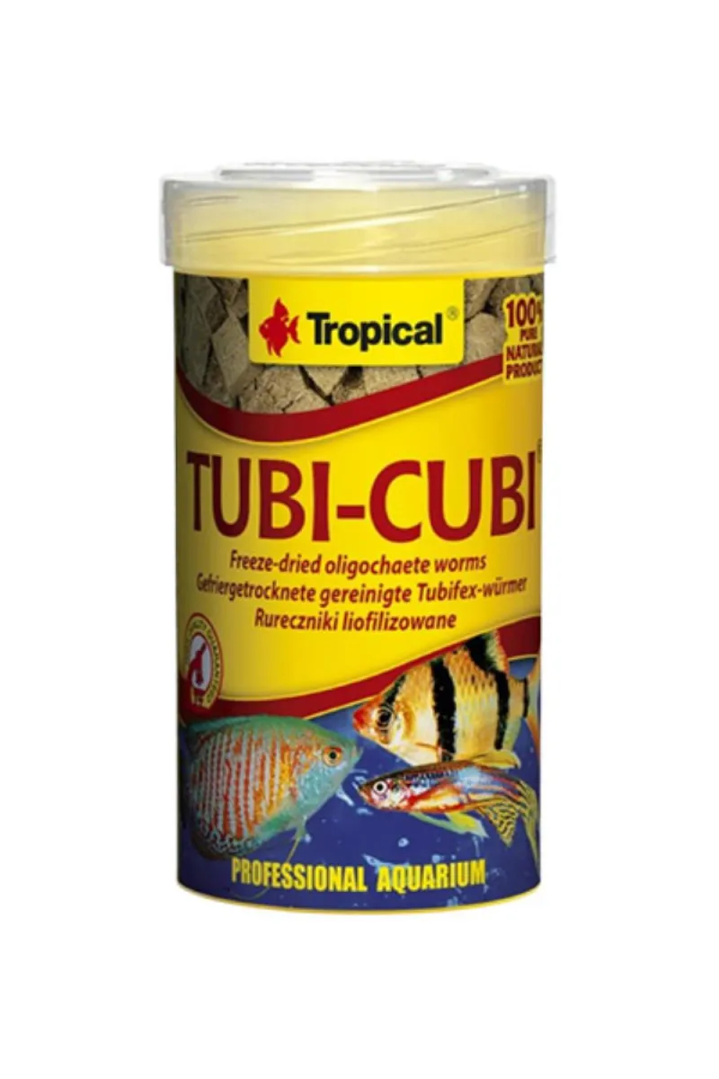 TUBI CUBI OSUSENI TUBIFEKS - HRANA ZA RIBE I REPTILE U OBLIKU KOCKICA 100 ML - 10 G