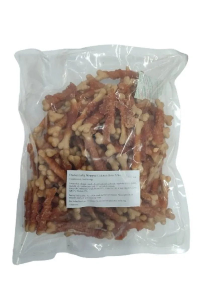 WANPY CHICKEN WRAPPED CALCIUM BONE S SIZE 1KG