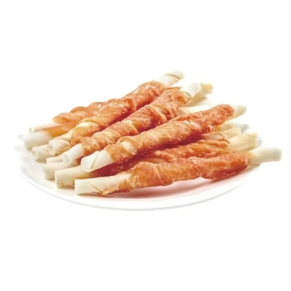 Wanpy Jerky&amp;Rawhide Twists poslastica za pse sa piletinom
