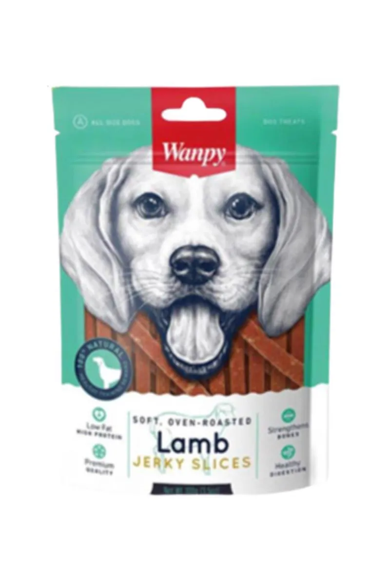 WANPY SOFT LAMB JERKY SLICES 100G
