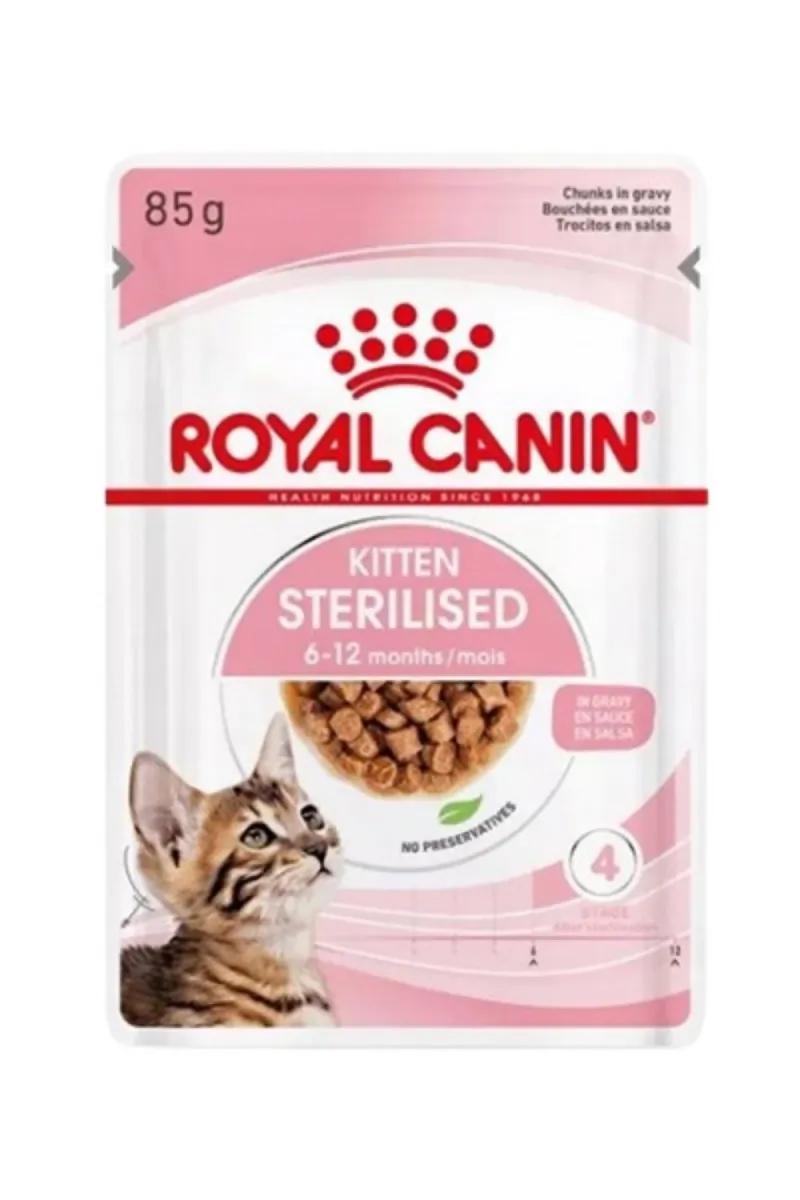 WET KITTEN STERILISED 12X85GR