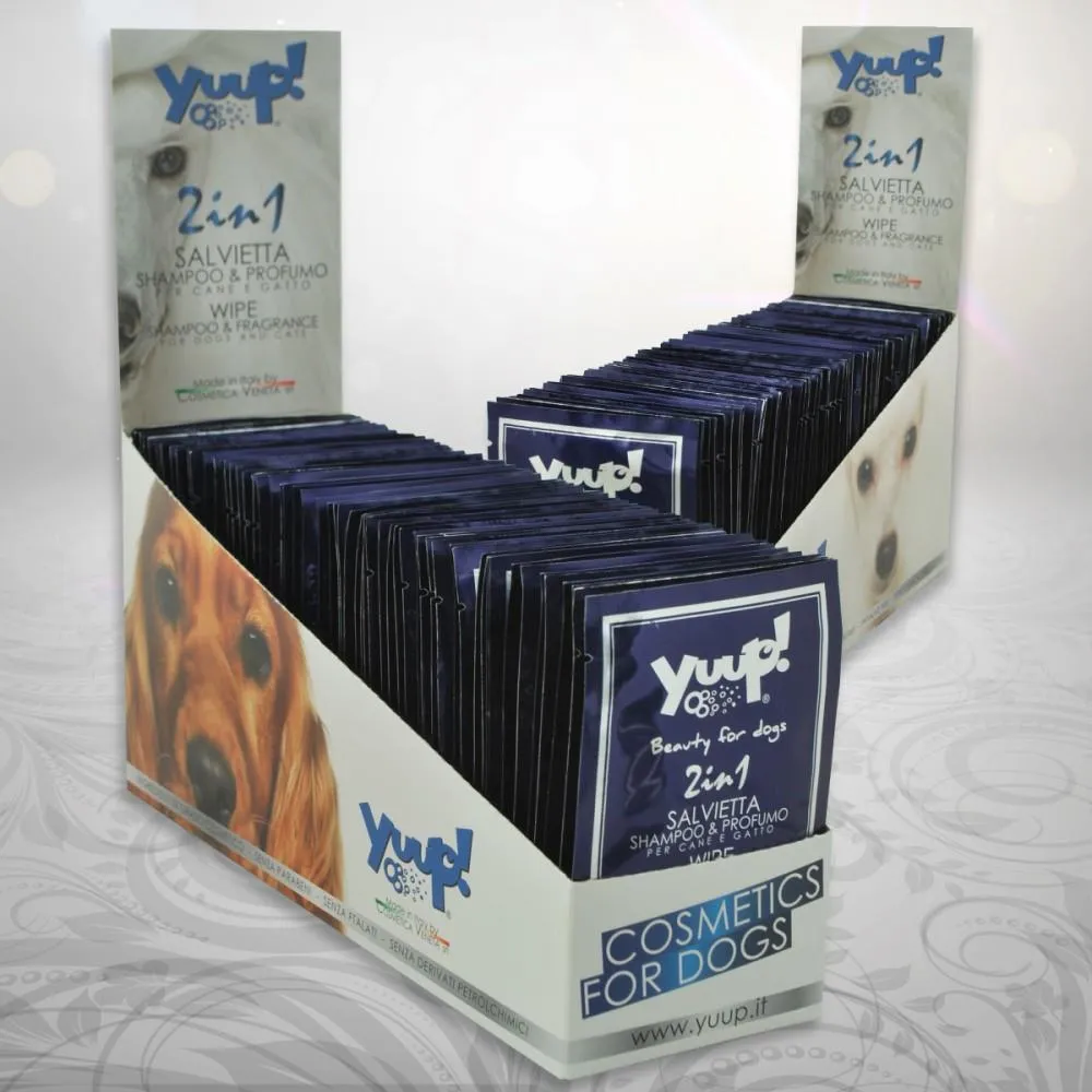 Yuup! Wipe Shampoo  & Fragrance Desk Display (60pz)