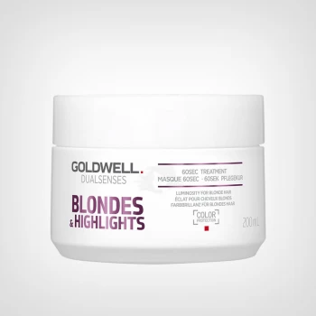 Goldwell Dualsenses Blondes &amp; Highlights Anti-Yellow 60Sec Treatment - maska za plavu i blajhanu kosu 200ml