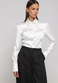 BELA SATENSKA BLUZA