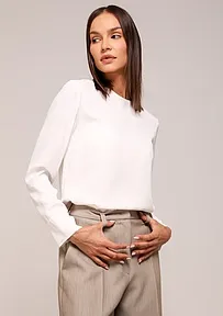 BELA VISKOZNA BLUZA