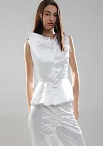 BLUZA PLISIRANIM DETALJEM