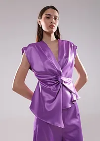 BLUZA SA DRAPIRANIM ČVOREM