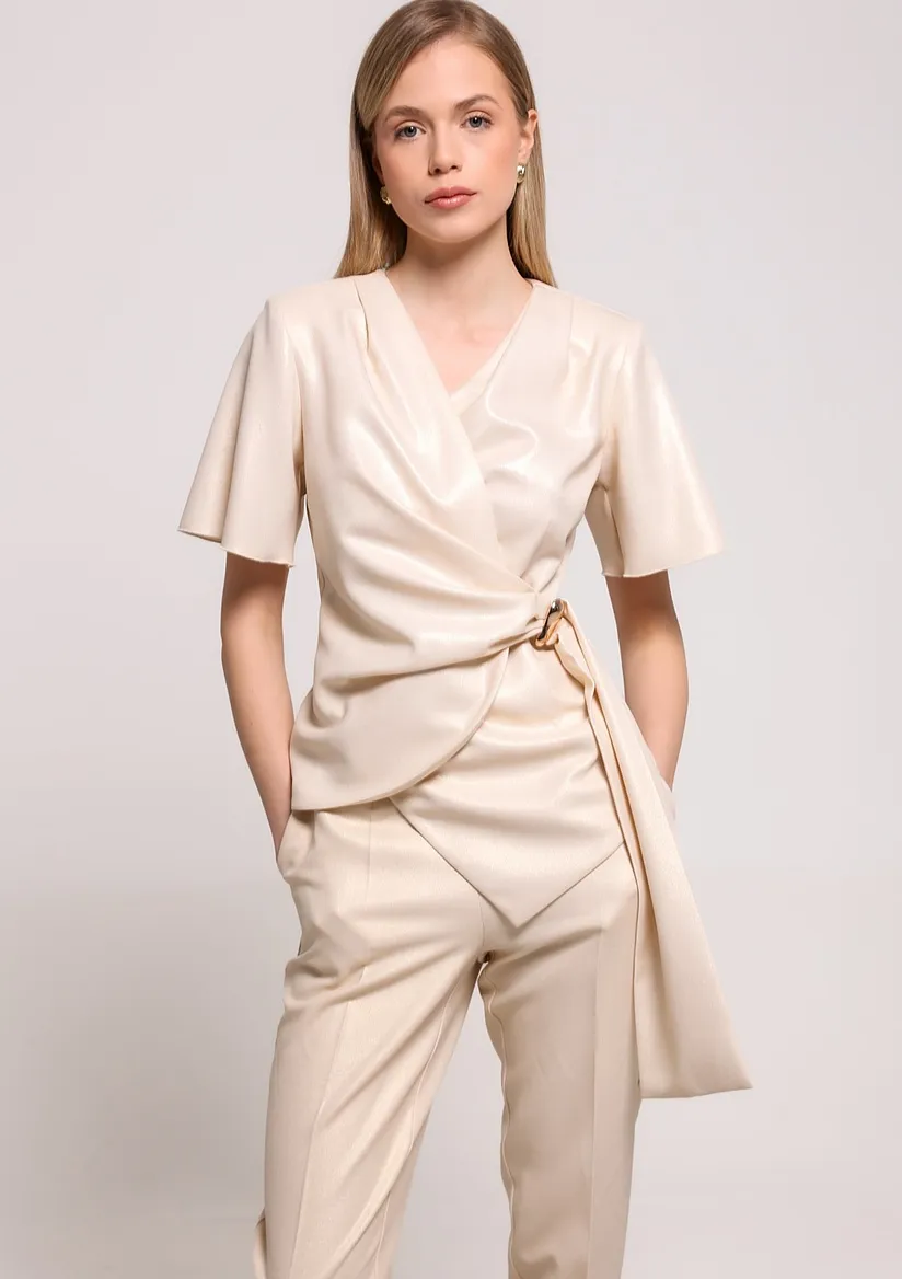BLUZA SA PREKLOPOM