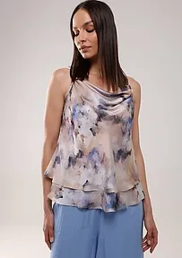 BLUZA SA TANKIM BRETELAMA