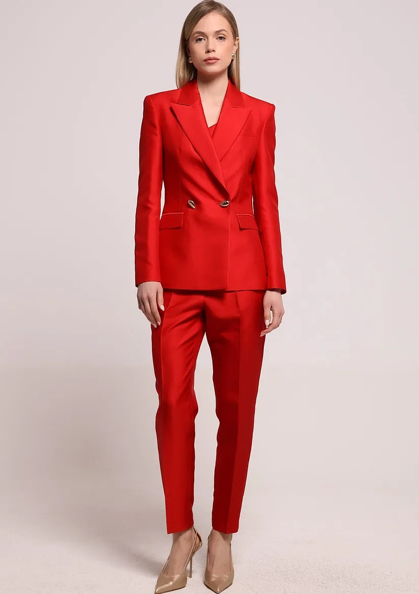 ELEGANTNE CRVENE PANTALONE