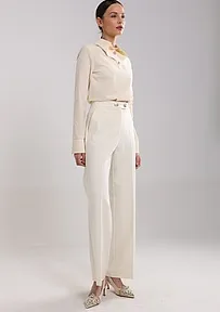 ELEGANTNE PRUGASTE PANTALONE