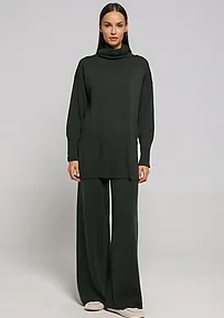 ŠIROKE PANTALONE OD FINOG PLETIVA