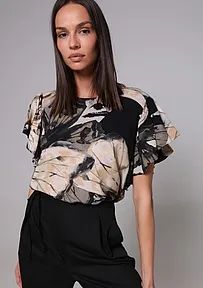 VISKOZNA BLUZA APSTRAKTNOG PRINTA