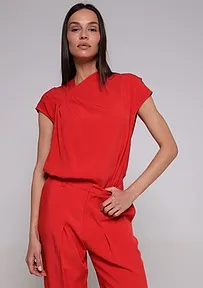 VISKOZNA BLUZA SA NABORIMA