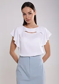 VISKOZNA BLUZA SA OTVOROM