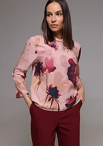 VISKOZNA BLUZA U CVETNOM DEZENU