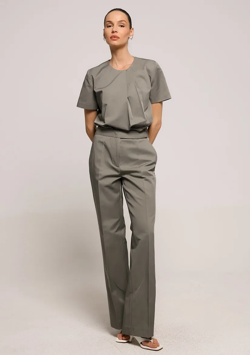 ZELENE PANTALONE RAVNOG KROJA