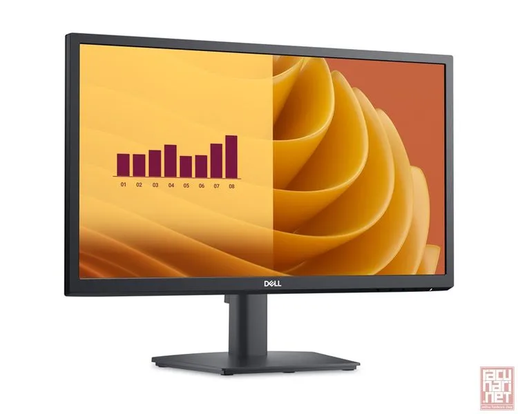 21.5" Dell E2225H, VA, 1920x1080, 75Hz, 5ms, 3000:1, 250cd/m2, VGA/DP