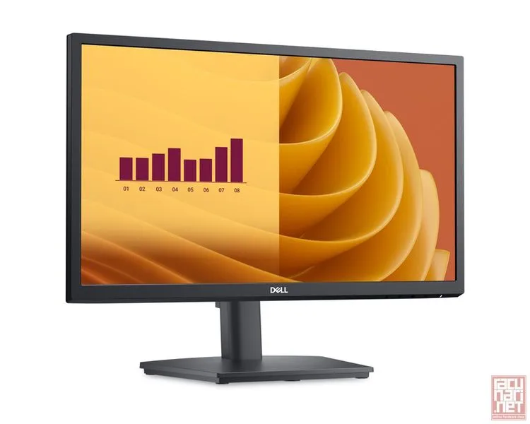 21.5" Dell E2225HS, VA, 1920x1080, 75Hz, 5ms, 3000:1, 250cd/m2, Speakers, VGA/HDMI/DP