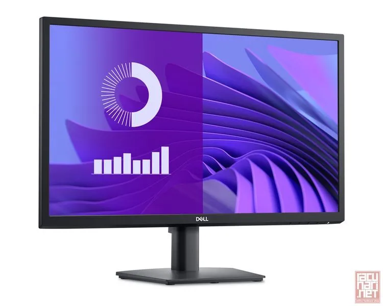 23.8" Dell E2425H, VA, 1920x1080, 75Hz, 5ms, 250cd/m2, 3000:1, VGA/DP