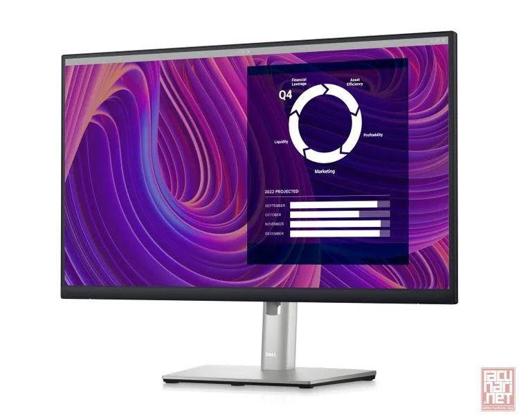 23.8" Dell P2423D, IPS, 2560x1440, 60Hz, 5ms, 300cd/m2, 1000:1, pivot, HDMI/DP/USB