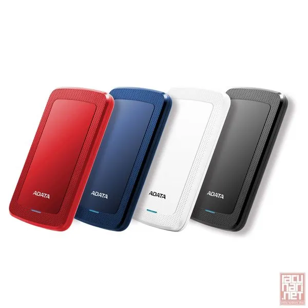 2.5" AData HV300, External HDD, 1TB, USB3.1, black/blue/red/white (AHV300-1TU31-CBK/ AHV300-1TU31-CBL/ AHV300-1TU31-CRD/ AHV300-1TU31-CWH)