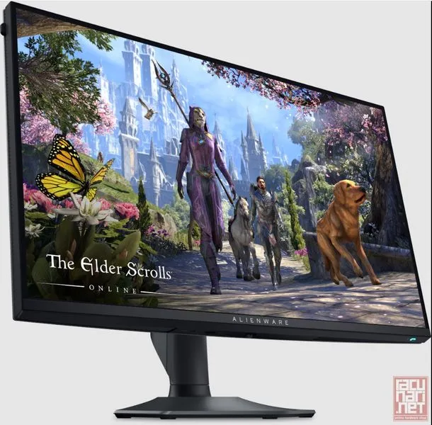 27" Dell Alienware AW2725QF, Dual-Resolution Gaming Monitor, IPS, 3840x2160 (180Hz), 1920x1080 (360Hz), 0.5/1ms, 1000:1, 400/600(HDR)cd/m2, Pivot, HDMI/DP/USB, NVIDIA G-SYNC Compatible