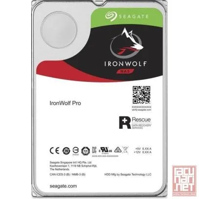 SEAGATE 8TB, 256MB, 7200rpm, IronWolf Pro NAS (ST8000NT001)