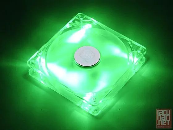 SilverStone FN121-P-L-GL, FN Series Fan 12cm, 25,15dBA, 9 blades, fixed speed, green light [24]