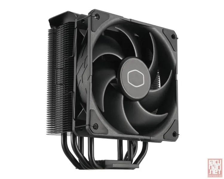 CoolerMaster Hyper 212 Black, 120mm fan, 690-2500rpm, 32.8dB, 4 Alu Heat Pipes, Intel LGA1851/1700/1200, AMD AM5/AM4 (RR-S4KK-25SN-R1)