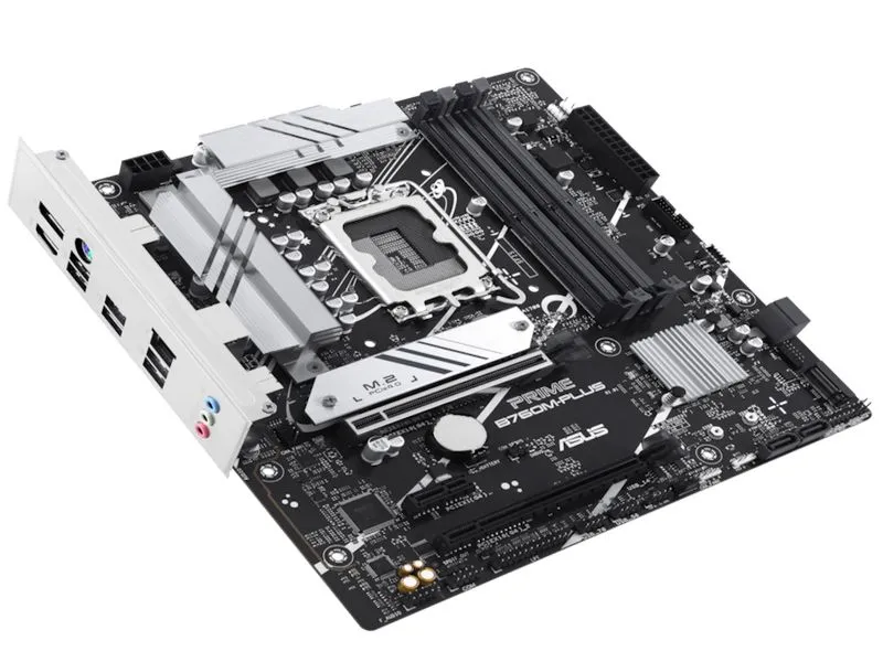 Asus PRIME B760M-PLUS, Intel B760, 2xPCI-Ex16, 4xDDR5, 2xM.2, HDMI/DP/USB3.2 (Gen2), mATX