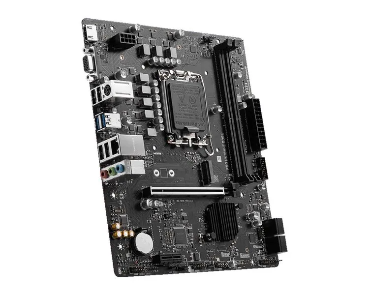 MSI PRO H610M-E DDR4, Intel H610, 1xPCI-Ex16, 2xDDR4, 1xM.2, VGA/HDMI/USB3.2 (Gen1), mATX