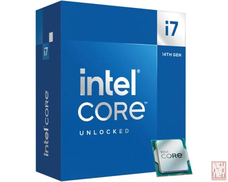 Intel Core i7-14700KF, 2.50GHz/5.60GHz turbo, 20 cores (28 Threads), 33MB Smart cache, 28MB L2 cache, NO Graphics