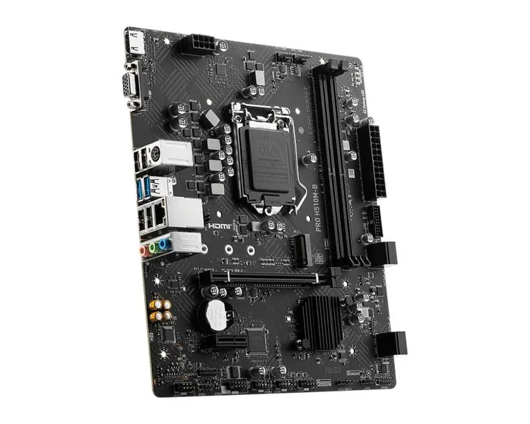 MSI PRO H510M-B, Intel H470, PCI-Ex16, 2xDDR4, 1xM.2, VGA/HDMI/USB3.2 (Gen1), mATX
